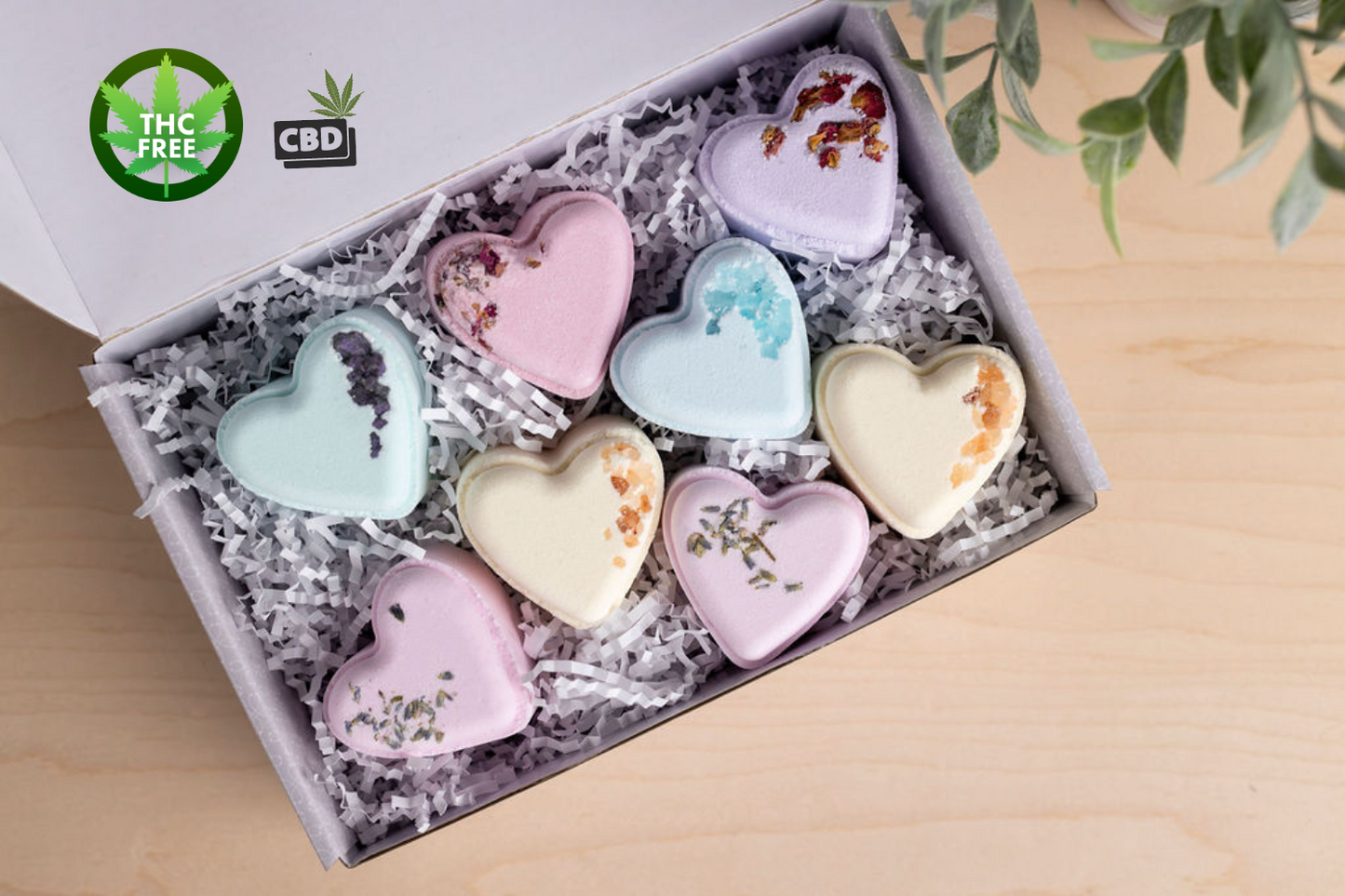 CBD - 8 Bath bombs set - perfect for a relaxing Mother's day bath