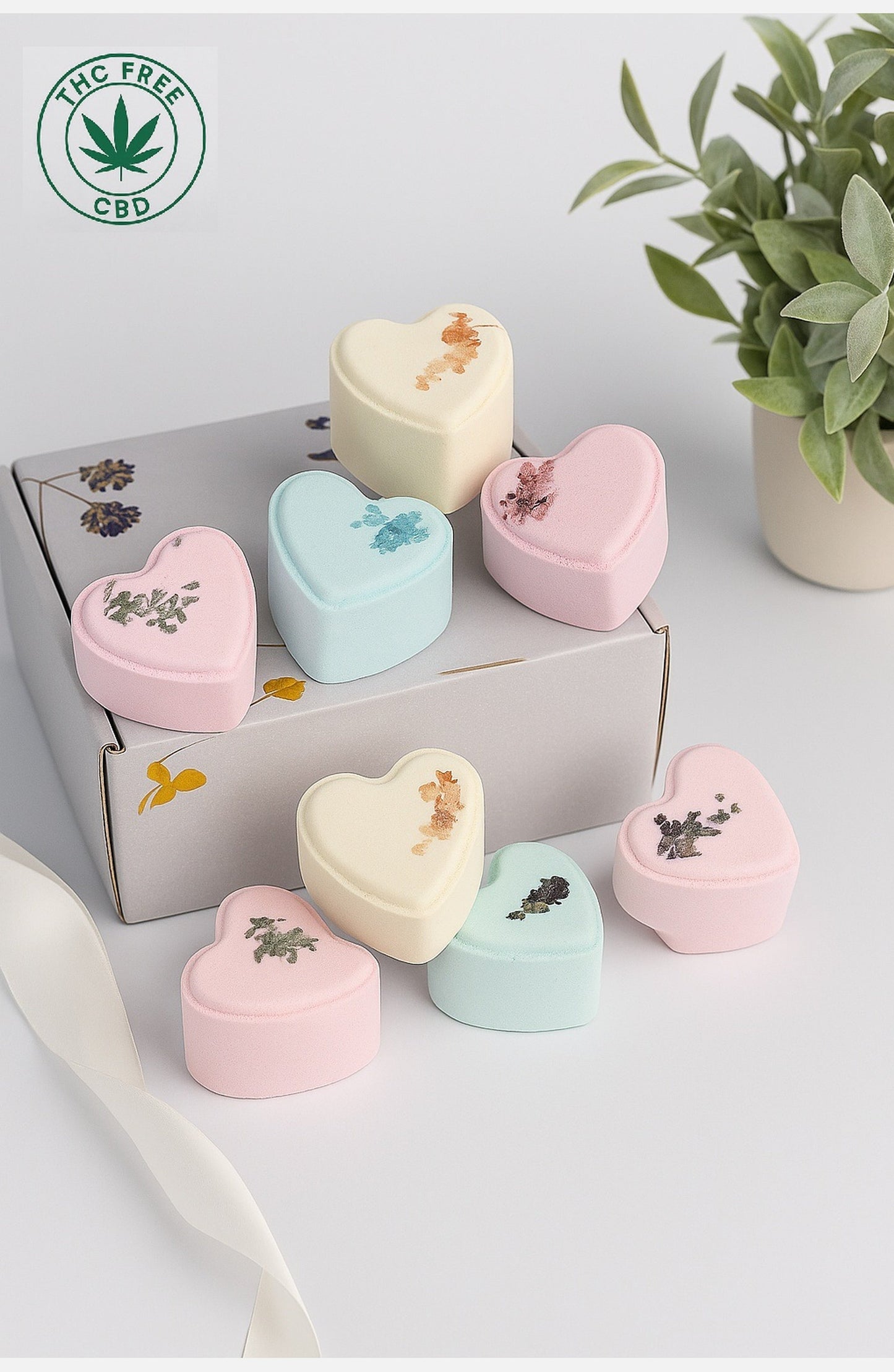 CBD - 8 Bath bombs set - perfect for a relaxing Mother's day bath